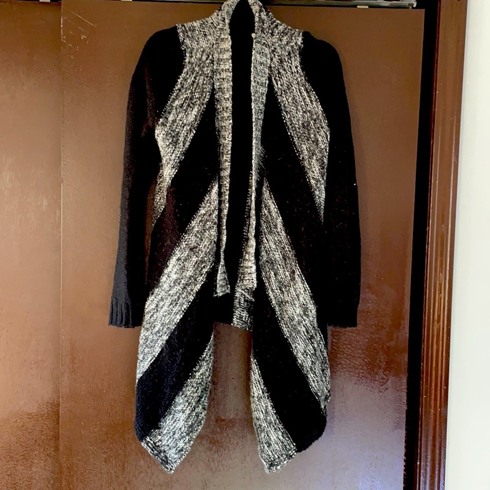 Black and white cardigan